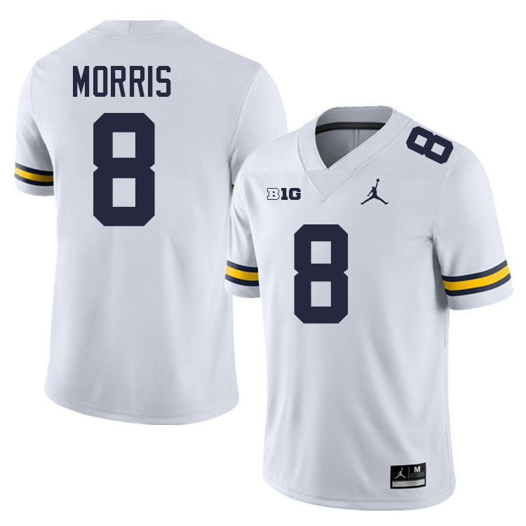 Tyler Morris Michigan Jersey,Michigan Wolverines #8 Tyler Morris Jersey Youth-White